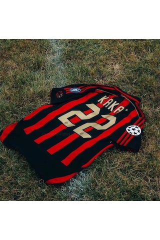 Ac Milan Kaka 22 Futbol Forması Siyah Çok Renkli