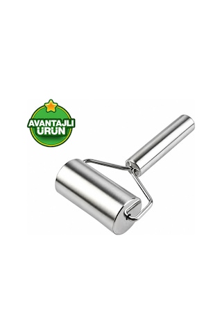 Metal Saplı Hamur Açma Merdanesi 19 Cm,rulo Hamur Açma Silindiri,pürüzsüz Rulo Oklava Diğer