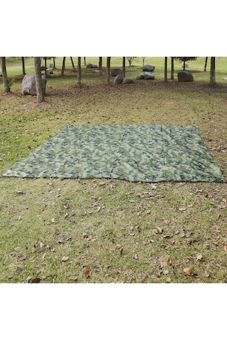 Novahub Çok Amaçlı Su Geçirmez Terylen Velaryum Kamp Ve Piknik İçin Pratik Taşınabilir Örtü Kamuflaj Çok Renkli