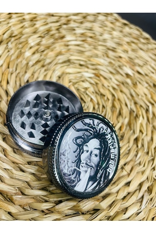 BobMarley Metal 2Parça SivriDiş TutunÖğütücü Grinder 50mm