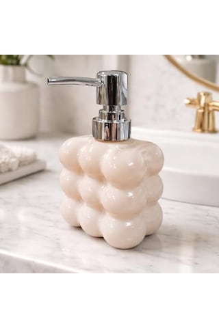 Bubble Cam Sıvı Sabunluk, 300 Ml - Beyaz, 9,5x6,5x15 Cm Krem Çok Renkli