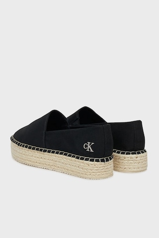 Calvin Klein Bayan Espadril Yw0yw01737 0gm Siyah-beyaz Siyah-beyaz Siyah - Beyaz