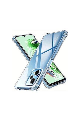 Xiaomi Redmi Note 12 Proplus 5g Kapak Kamera Korumalı Antishock Köşe Korumalı Şeffaf Silikon Kılıf