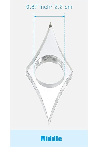 Adet Şeffaf Başparmak Halkası Ayraç Akrilik Kitap Sayfası Tutucu