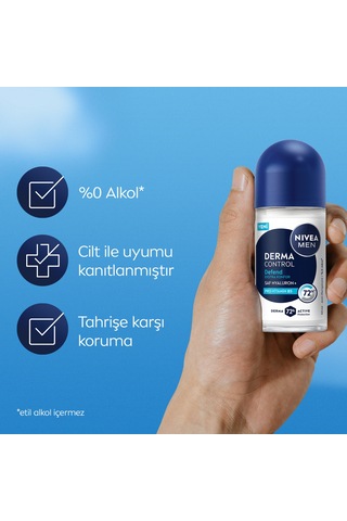 Nıvea Derma Control Defend Erkek Roll-on 50 Ml