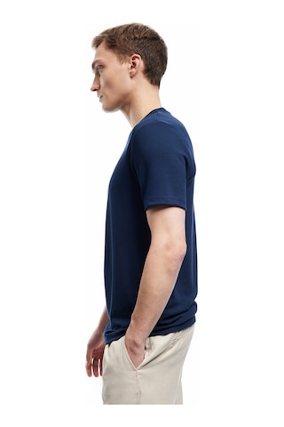 Koton Kısa Kollu Bisiklet Yaka Basic Slim Fit Tişört Lacivert 6wam10061hk Lacivert