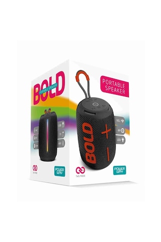 Powerway Bold Taşınabilir Ses Bombası Kablosuz Bluetooth Hoparlör Speaker Yüksek Sesli Tws