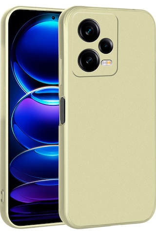 Xiaomi Redmi Note 12 Pro 5g Kılıf Zore Premier Silikon Kapak Gold