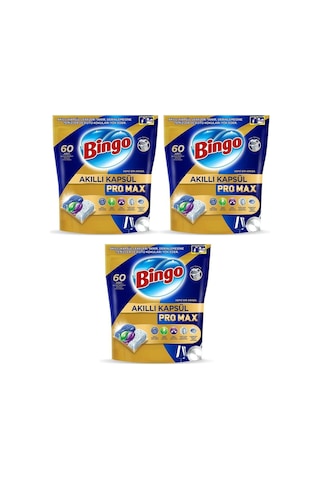 Akıllı Kapsül Pro Max Bulaşık Makinesi Tableti 60'lı X 3 Adet 180 Kapsül