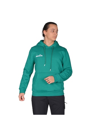 Diadora Bergamo - Erkek Yeşil Pamuklu Spor Sweatshirt