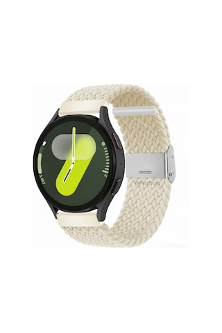 Samsung Galaxy Watch 4 5 6 7 Fe 40 44mm Classic 42 43 46 47mm Uyumlu 20mm Metal Klips Örgü Kordon
