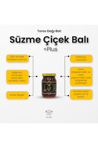 Toros Dağı Süzme Çiçek Balı +Plus 240 G