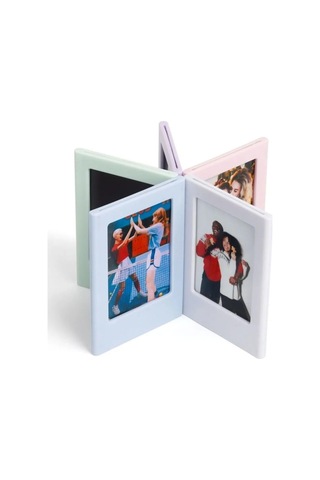Fujifilm Instax Mini Film Uyumlu 2'li Mıknatıslı Fotoğraf Çerçeve Seti, Turuncu