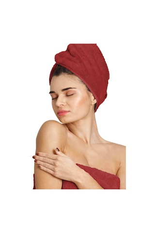 6 Lı Premium %100 Pamuklu Kuaför & Berber Saç Havlusu 50x90 Cm Bordo