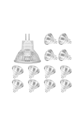 Tavan Aydınlatması İçin 12'li Paket 12v 20w Kısılabilir 2700k Sıcak Beyaz Mr11 Gu4 Halojen Ampuller Diğer