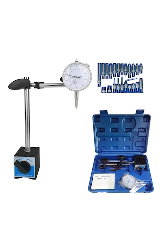 Dorf Tools 22 Parça Manyetik Komparatör Saati Çantalı