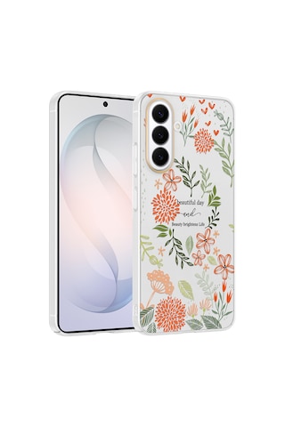 Samsung Galaxy Uyumlu S26 Kılıf Kamera Korumalı Desenli Zore Klip Kapak - Beautiful -