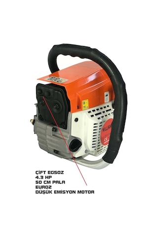 Millian Ağaç Motoru 58 Cc Benzinli Testere Ağaç Odun Kesme Hızar