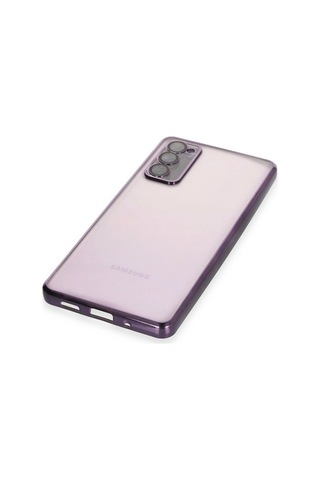 Tedar Samsung Galaxy Uyumlu S20 Fe Kılıf Razer Lensli Silikon - Mor Najmaddin standart