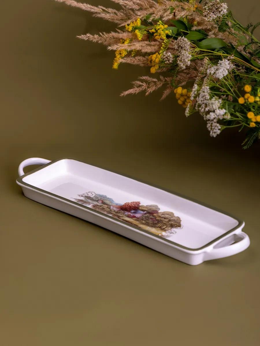 Lefard "family House" Fırın Kabı Kulplu Fırın Pişirme İçin 204133905 Beyaz