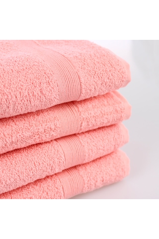 Bordürlü Pembe El/yüz Havlusu Pembe