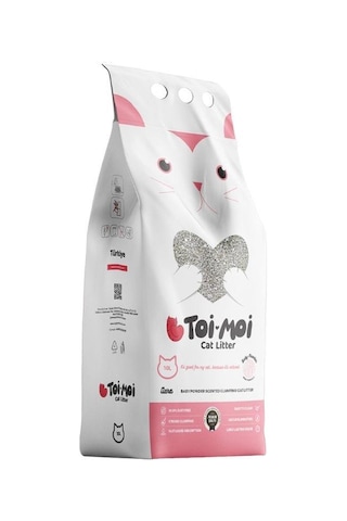 Toi Moi Bebek Pudralı İnce Taneli Topaklanan Bentonit Kedi Kumu 10 Lt