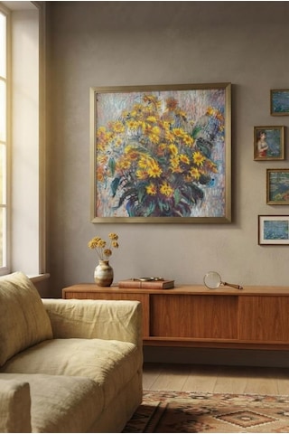 1000 Parça Kudüs Enginar Çiçekleri Claude Monet'nin Fırçasından Yaşam Alanınıza Bir Dokunuş