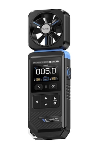 Vkemall Fnırsı Fam-02 3'ü 1 Arada Yüksek Hassasiyetli Anemometre Termometresi Elde Taşınabilir Pro 45869