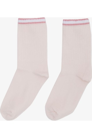 Artı Kız Çocuk Soket Çorap Çizgili 7-14 Yaş, Pembe-pembe Pembe
