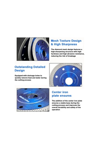 Singree 125mm Elmas Testere Bıçağı Ağ Desenli Premium Seramik Mermer Kesme Diski Mermer Kesme Aleti Avuç Taşlama Makinesi
