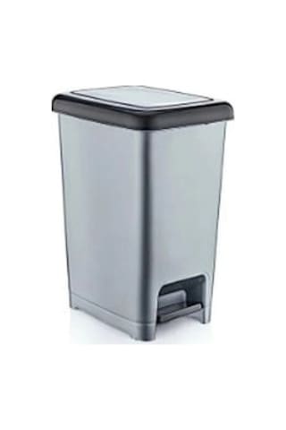 Cey Grup Pedallı Slim Gri Çöp Kovası 20 L Çok Renkli Cey Grup Pedallı Slim Gri Çöp Kovası 20 L Çok Renkli