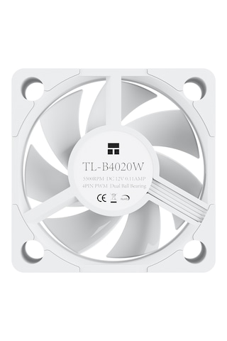 Thermalright Tl-b4020w 40mm Beyaz Kasa Fanı Fan