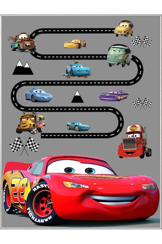 Trafik Çocuk Oyun Halısı Kaymaz Makinede Yıkanabilir Eğitici