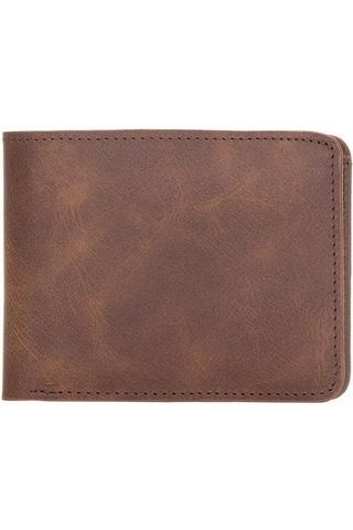 Bloominbag Bloomfold Mahogany Brown Hakiki Deri Cüzdan Kahve