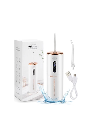 Valkyrie Şarj Edilebilir Taşınabilir Ağız Duşu 280ml Diş Protez Bakım Cihazı Gündelik Kullanım