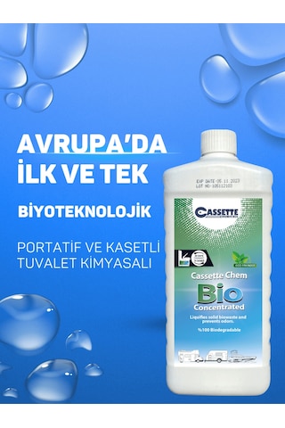 Cassette Chemıcals Bio Karavan Portatif Kasetli Tuvalet Kimyasalı Atık Parçalayıcı Ve Koku Giderici