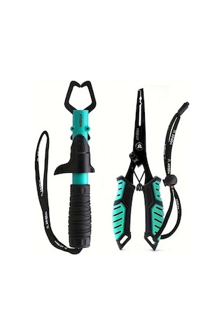 Elmpaly 2 Adet Dayanıklı Paslanmaz Çelik Balıkçı Pensesi Lake Blue Kolay Balık Kontrolü Ve Açık Hava Balıkçılığı İçin Temel Araç