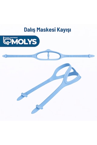 Molys Dalış Maskesi Kayışı Açık Mavi