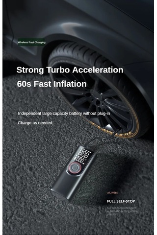 Jialan Kablosuz Lastik Şişirme Pompası 6000 Mah Elektrikli