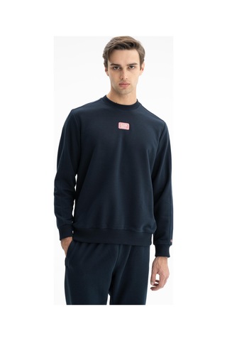 AR-MA Arma Erkek Sade Şık Regular Fit Şardonsuz 3 İplik Bisiklet Yaka Sweatshirt 001