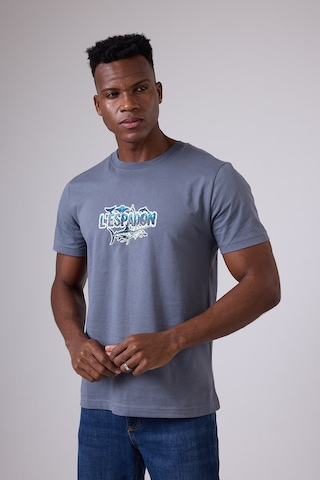 Marıne Tee Deniz Temalı Ribana Bisiklet Yaka Pamuk T-shirt-3137 Mavi