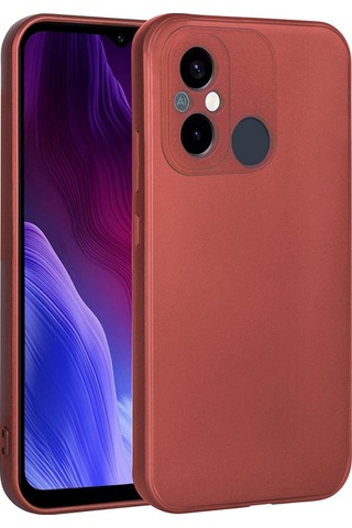 Xiaomi Redmi 12c Kılıf Zore Premier Silikon Kapak Kırmızı
