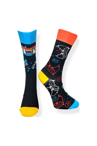 5'li Unısex Oyun Ve Spor Temalı Esnek Nem Alabilen Pamuklu Spor Soket Çoraplar Çok Renkli