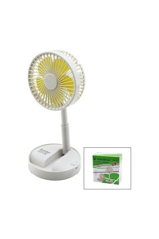 Masa Üstü Vantilatör Usb Şarjıl Katlanır Fan 13.6cm - Uzayan Ayak 11-16cm 180 Derece Telefonluklu Gs
