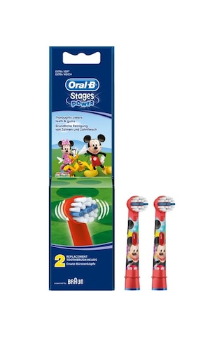 Oral-B Stages Power Mickey Mouse Elektrikli Diş Fırçası Yedek Başlığı 2'li