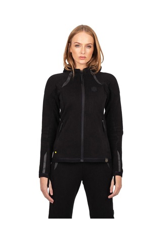 Knox Shield Hoody Aaa Korumalı Kapüşonlu Kadın Motosiklet Montu Siyah