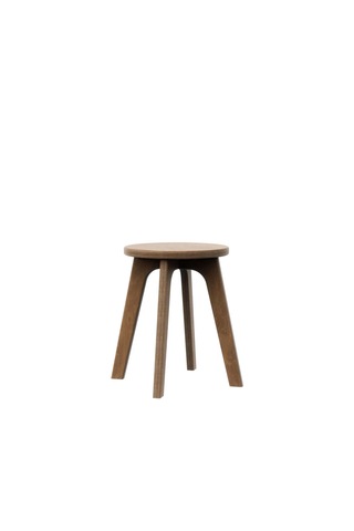 Woodesk Ihlamur, Ahşap Tabure, 32x41 Cm 1 Adet Ceviz Renk