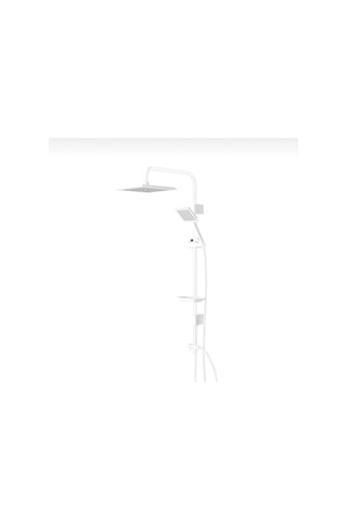 Armour Armatür Duş Seti Beyaz Beyaz