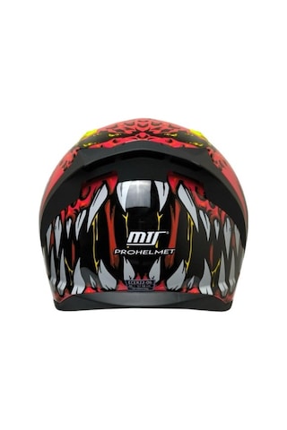 Mts M-801 Demon Fullface Güneş Vizörlü Motosiklet Kaskı Kırmızı
