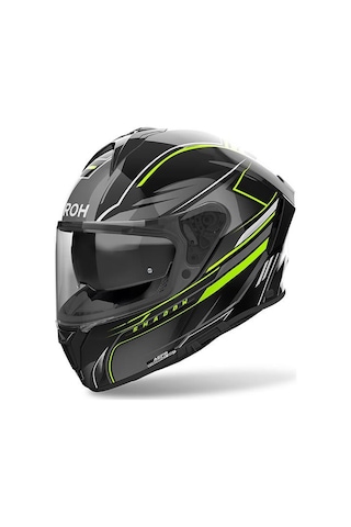 Aıroh Spark 2 Shadow Yellow Gloss Kask Siyah Sarı